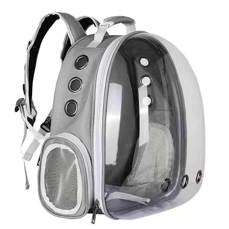 Transparent Space Capsule Pet Backpack | Breathable Travel Carrier for Cats