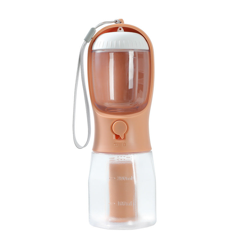 3-in-1 Portable Pet Water Bottle | Food & Waste Bag Dispenser