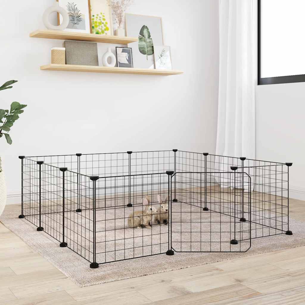 Modular Metal Pet Playpen with Door | Safe Indoor & Outdoor Exercise Cage