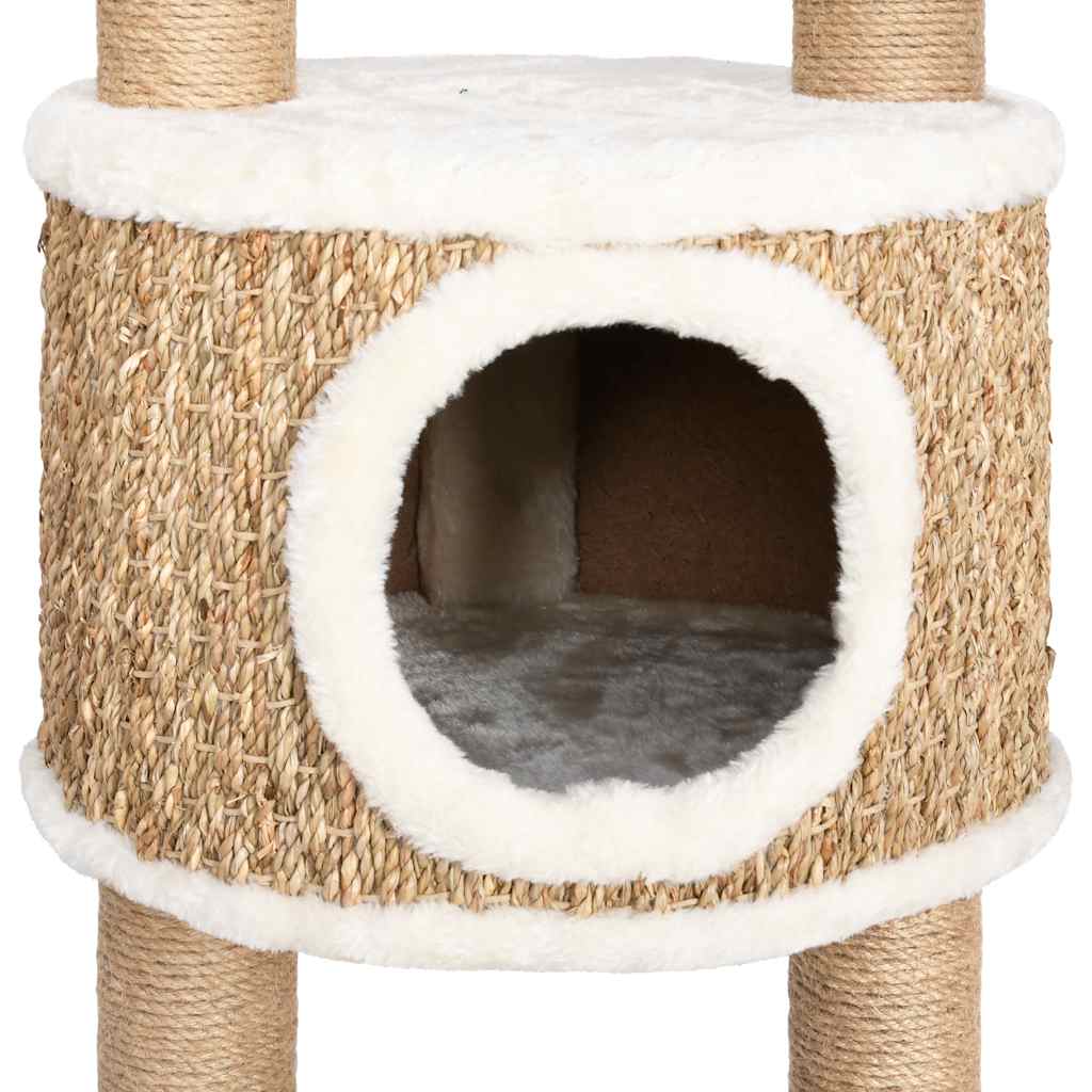 Luxury Multi-Level Cat Tree with Basket & Cave | 126 cm