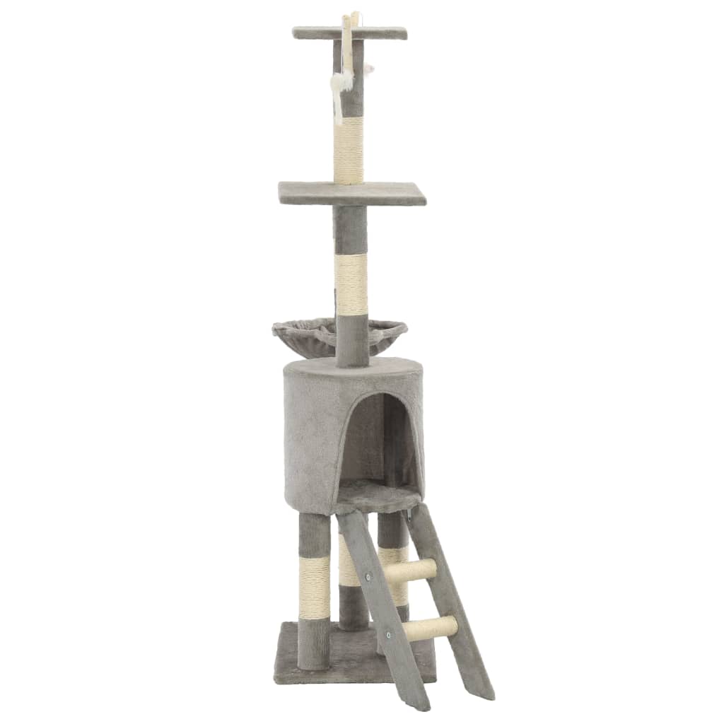 Multi-Level Cat Tree with Sisal Scratching Posts | 138 cm