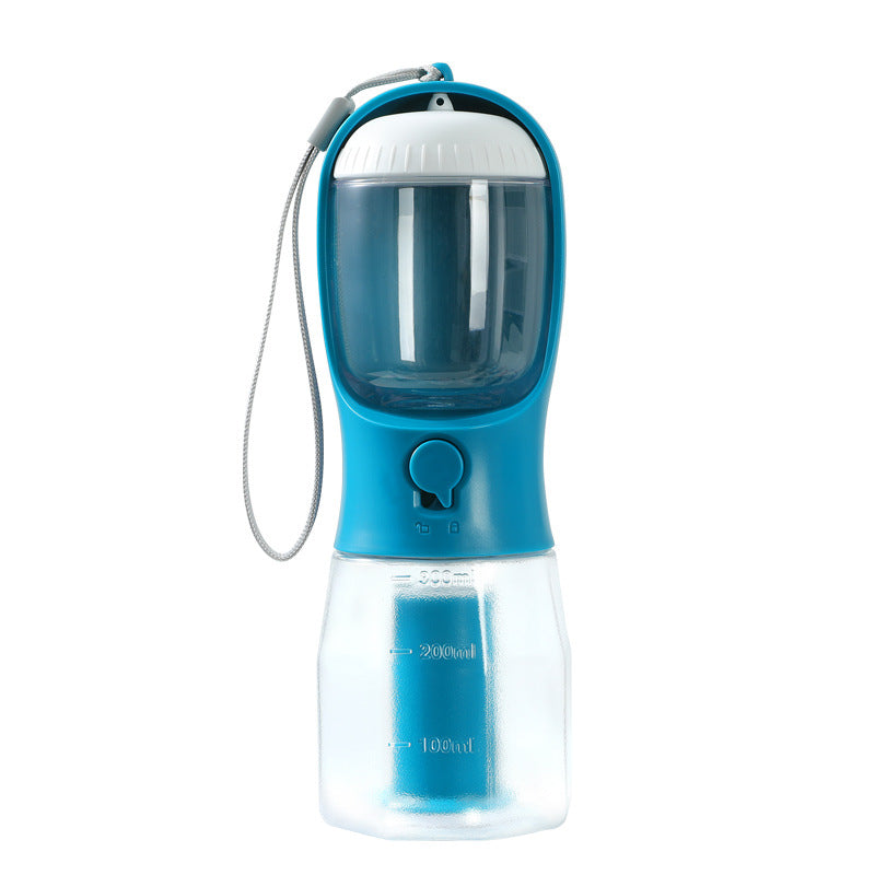 3-in-1 Portable Pet Water Bottle | Food & Waste Bag Dispenser