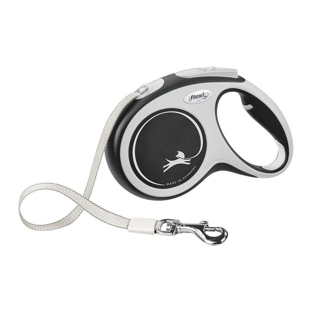 Flexi New Comfort Automatic Retractable Dog Leash | 8m Black, Size L