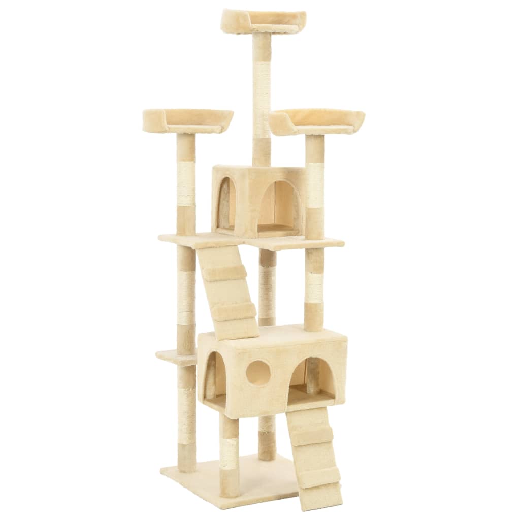 Luxury Multi-Level Cat Tree with Sisal Scratching Posts | 170 cm