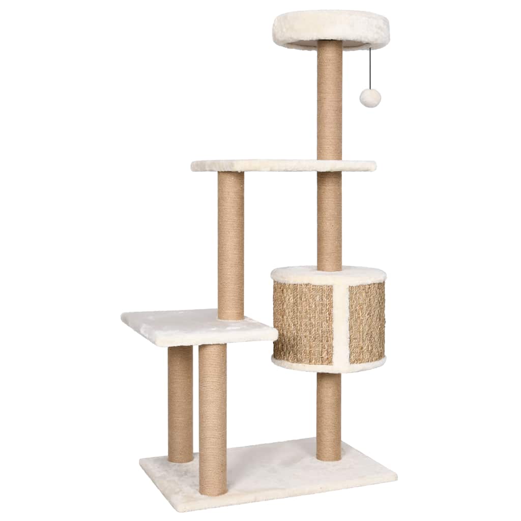 Multi-Level Cat Tree with Scratching Posts & Cozy Cave | 123 cm