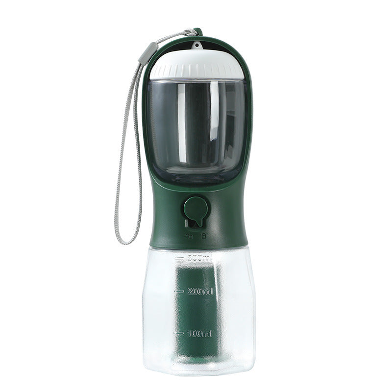 3-in-1 Portable Pet Water Bottle | Food & Waste Bag Dispenser