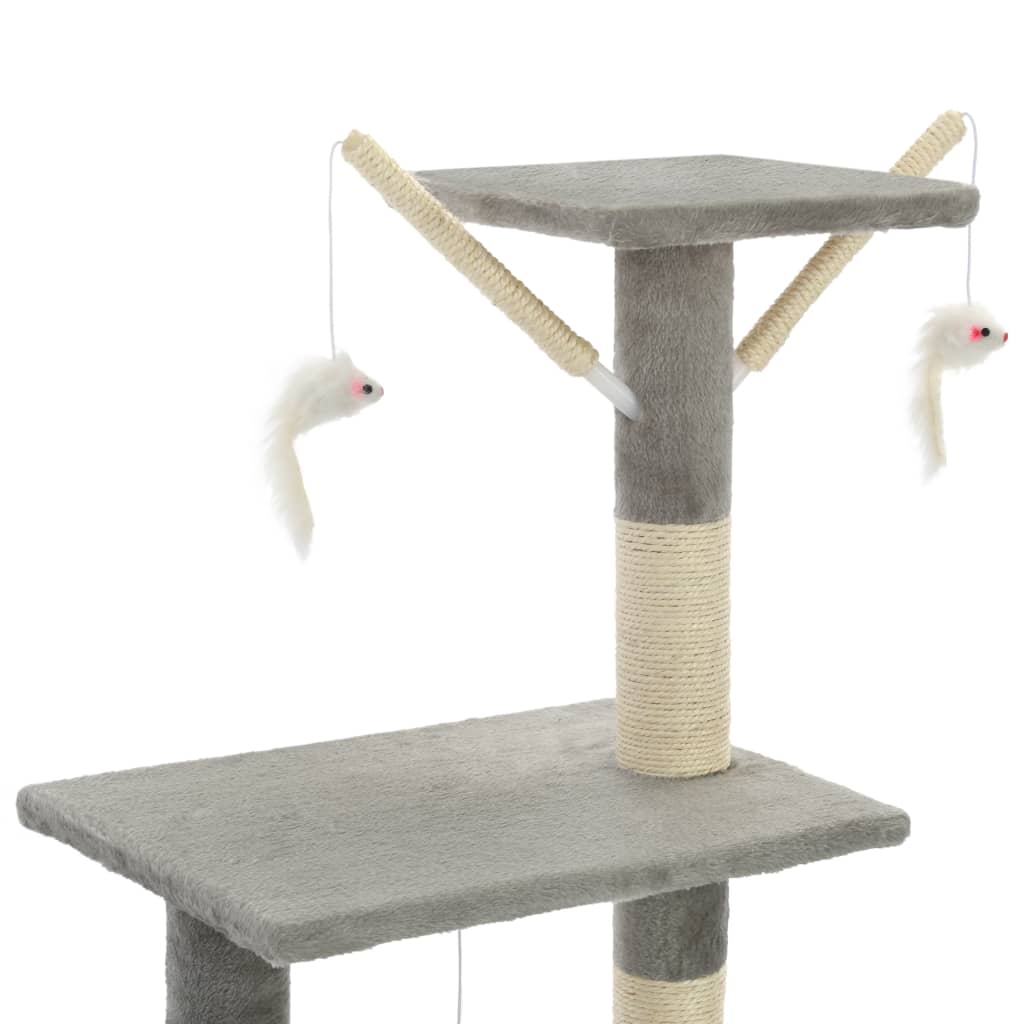 Multi-Level Cat Tree with Sisal Scratching Posts | 138 cm