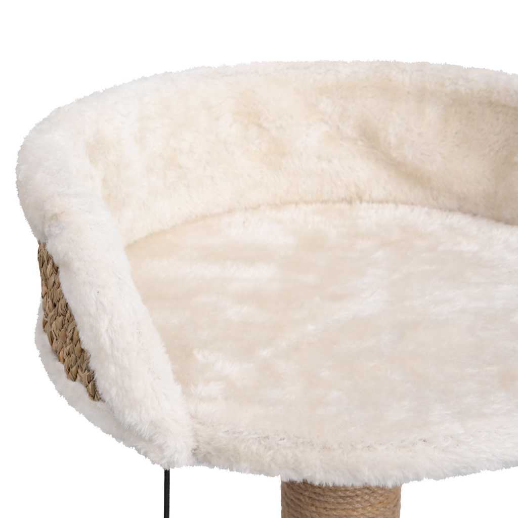 Compact Cat Scratching Tree with Plush Bed & Hanging Toy | 49 cm