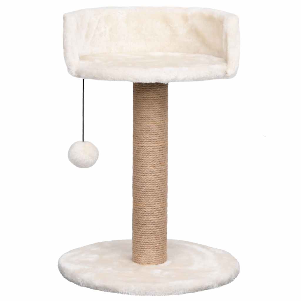Compact Cat Scratching Tree with Plush Bed & Hanging Toy | 49 cm
