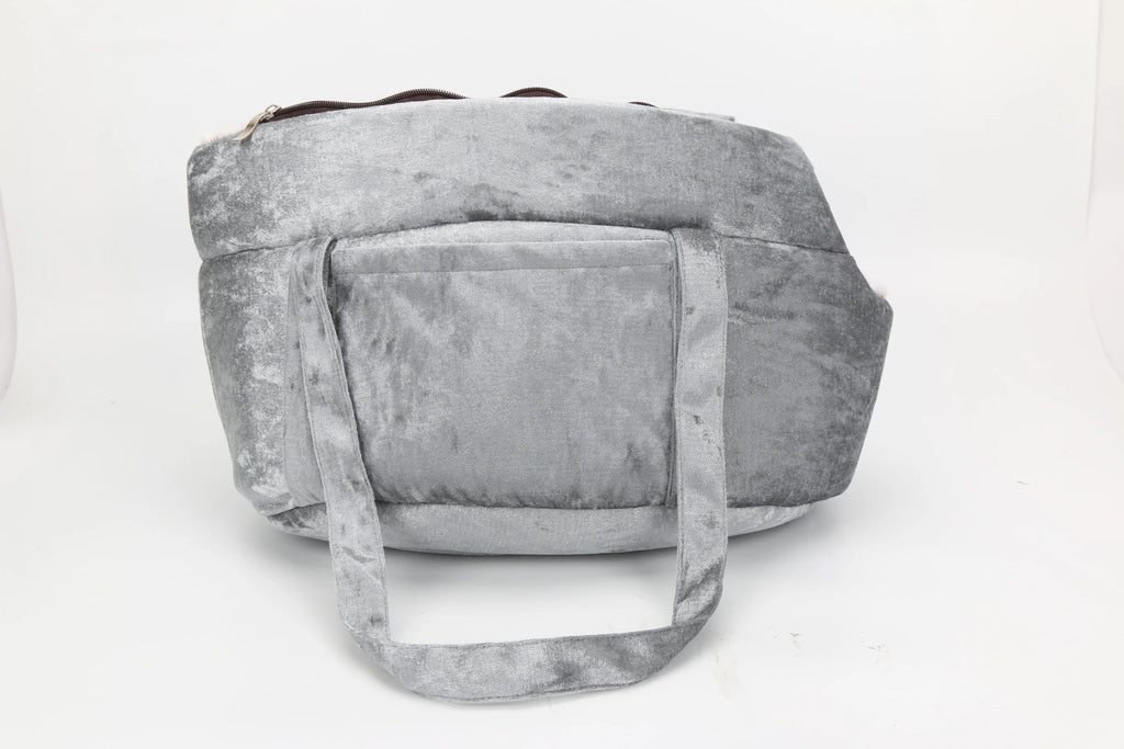 Soft Pet Carrying Bag for Cats & Small Dogs | Cozy Travel Tote (Grey, Blue, Black)