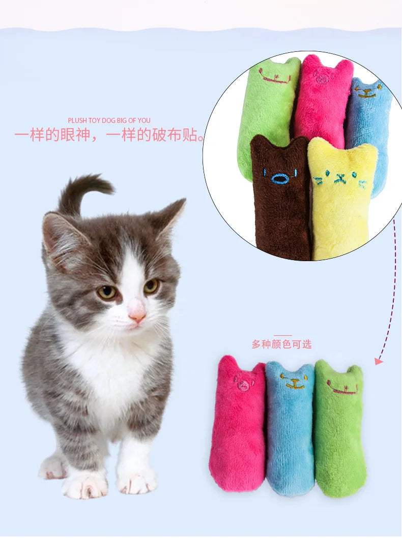 Interactive Catnip Plush Toy for Cats & Kittens | Teeth Grinding, Stress Relief & Play Stimulation