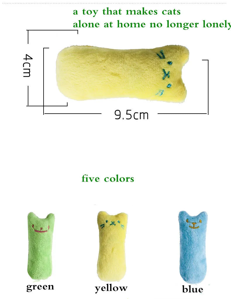 Interactive Catnip Plush Toy for Cats & Kittens | Teeth Grinding, Stress Relief & Play Stimulation