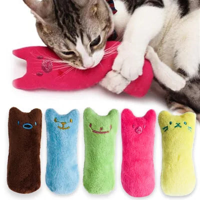 Interactive Catnip Plush Toy for Cats & Kittens | Teeth Grinding, Stress Relief & Play Stimulation