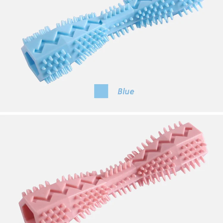 Dog Teething Chew Stick | Bite Resistant Dental Toy with Treat Dispenser