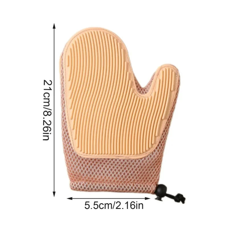 2-in-1 Pet Grooming & Massage Glove | Silicone Fur Removal Mitt