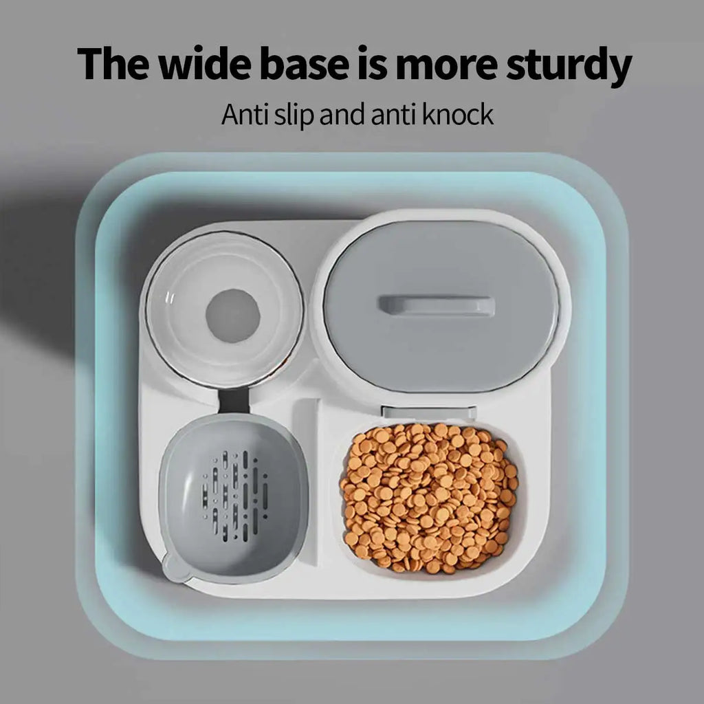 2-in-1 Pet Feeding & Water Dispenser Station