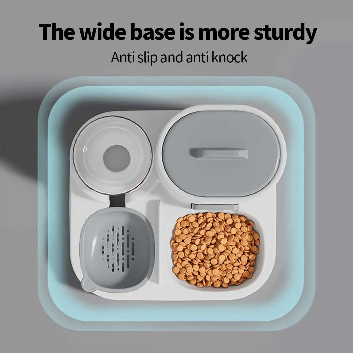 2-in-1 Pet Feeding & Water Dispenser Station