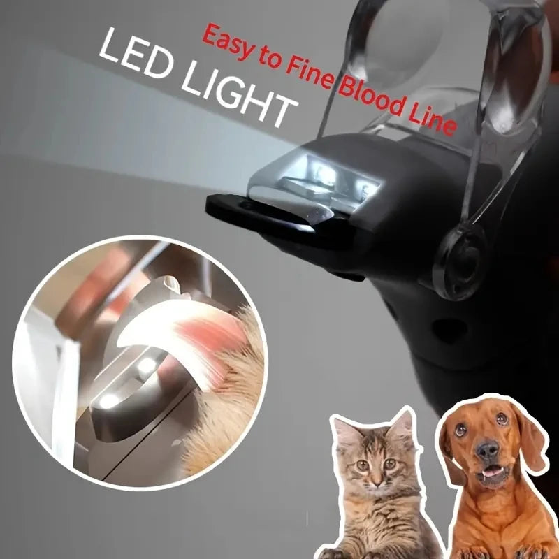 Cortaúñas LED para mascotas | Cuidado seguro, preciso y sin estrés