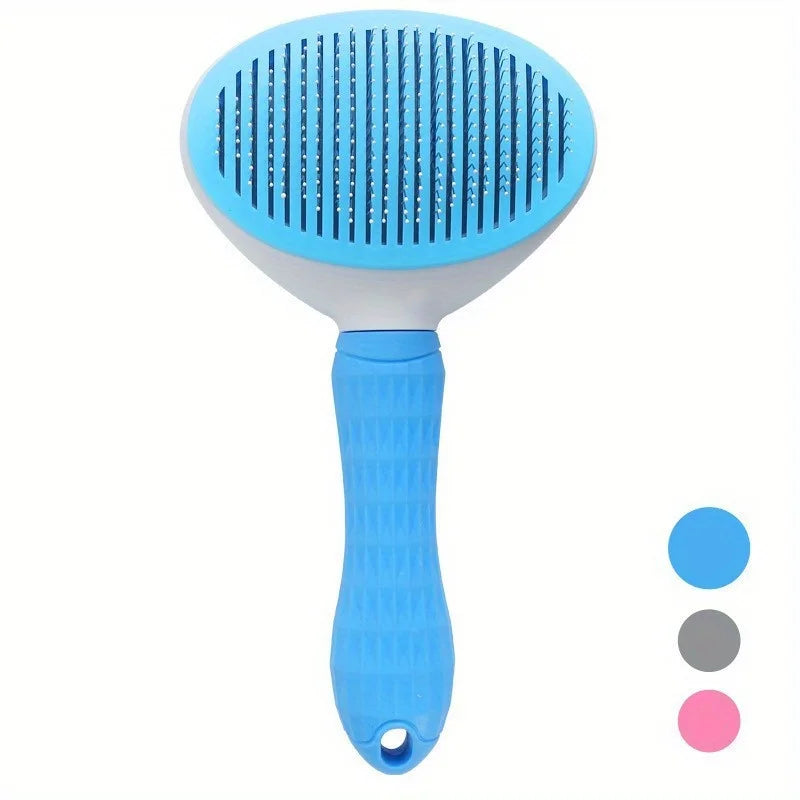 Self-Cleaning Pet Grooming Brush for Dogs & Cats