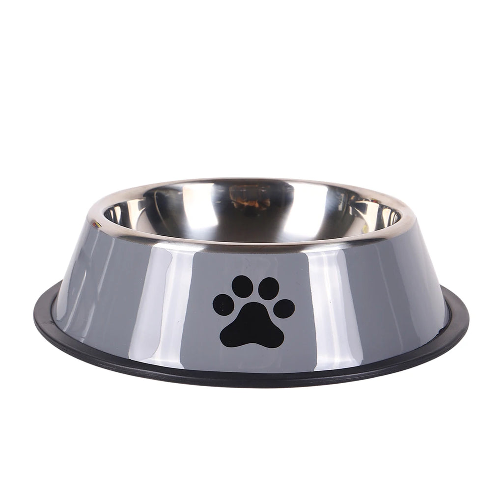 Stainless Steel Pet Bowl | Anti-Slip Food & Water Bowl (Multiple Sizes)
