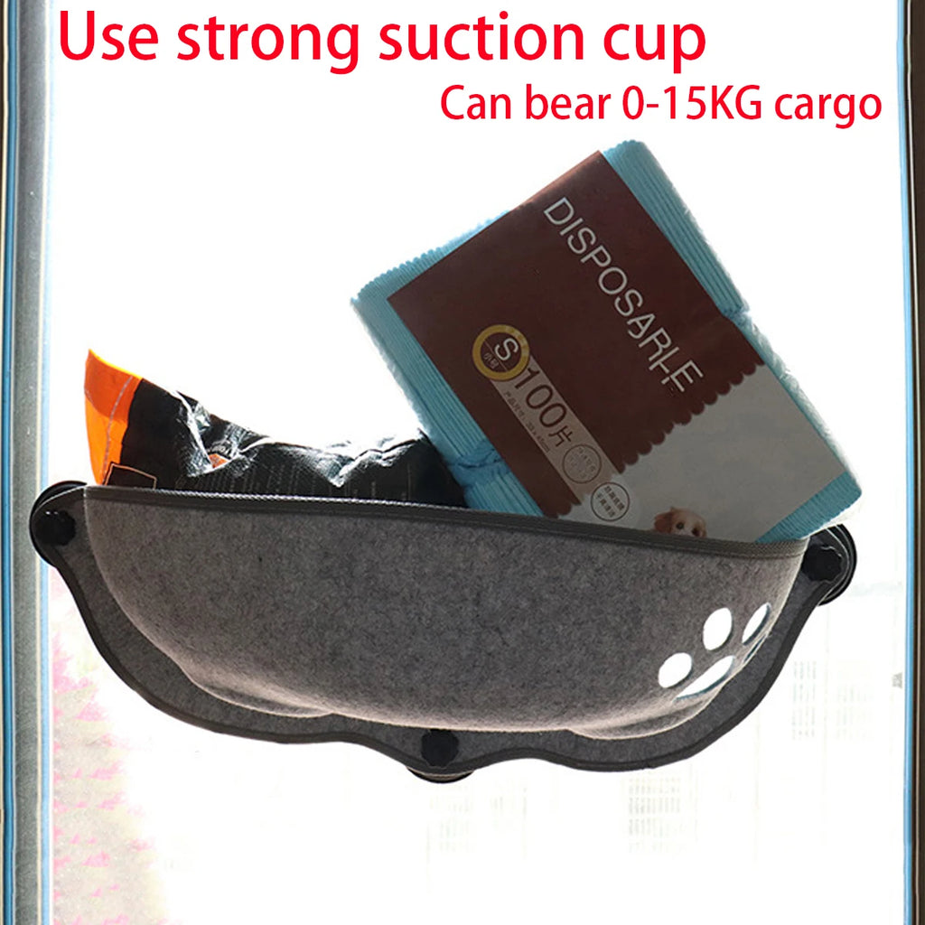 Window-Mounted Cat Hammock | Heavy Duty Suction Cup Bed up to 15kg