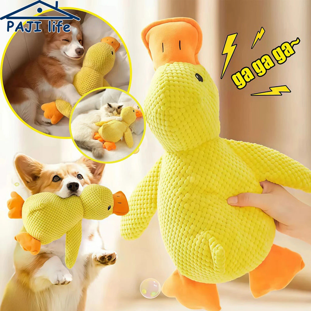 Bite-Resistant Duck Toy for Dogs | Interactive Chew, Dental Cleaning & Playtime Fun