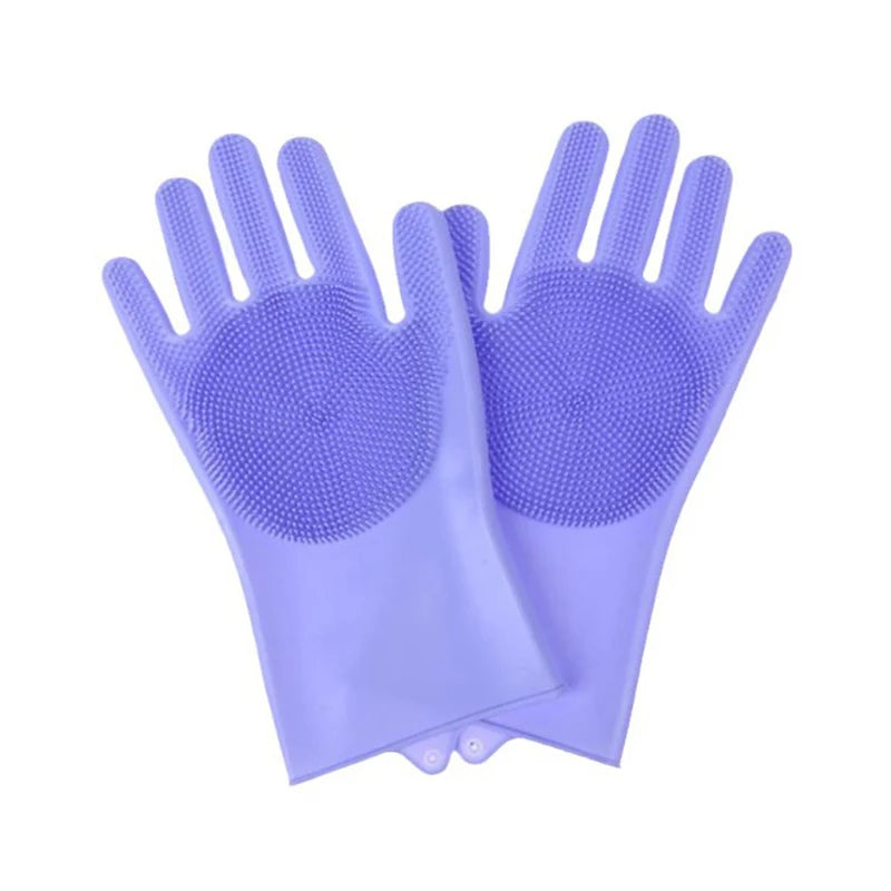 Pet Grooming Gloves | Gentle Cleaning & Bathing Gloves for Cats & Dogs