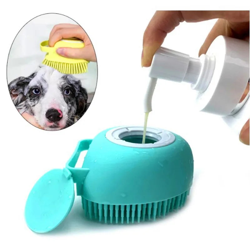 2-in-1 Silicone Pet Bath Brush