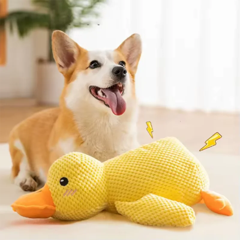 Bite-Resistant Duck Toy for Dogs | Interactive Chew, Dental Cleaning & Playtime Fun