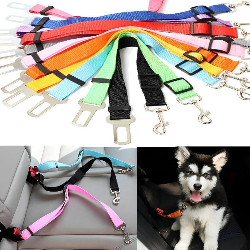 Adjustable Dog Car Seat Belt | Safety Harness Lead for Pets