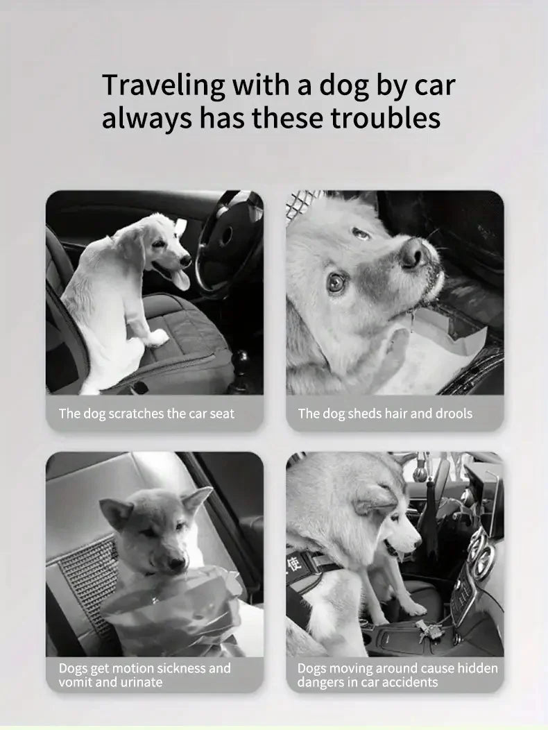 Dog Car Seat Cover & Trunk Protector | Waterproof Rear Seat Mat for Pets