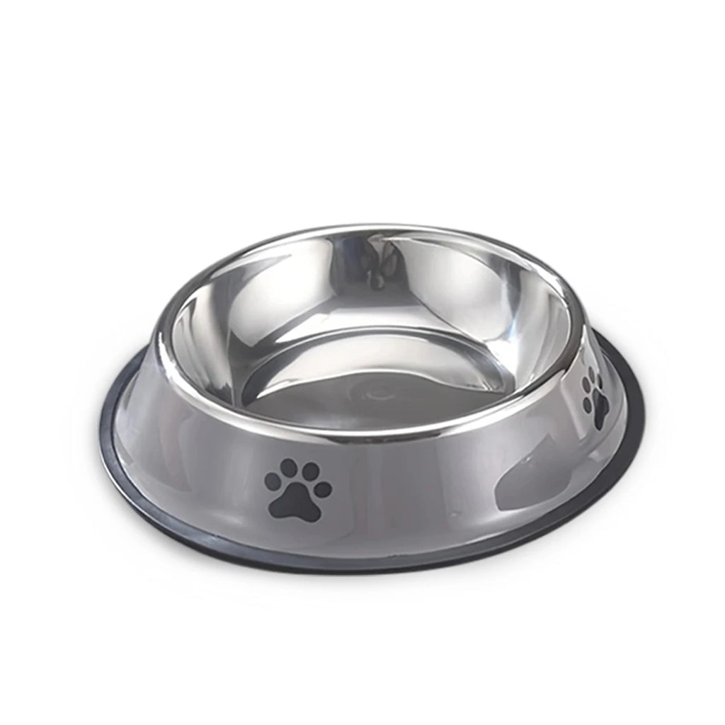 Stainless Steel Pet Bowl | Anti-Slip Food & Water Bowl (Multiple Sizes)