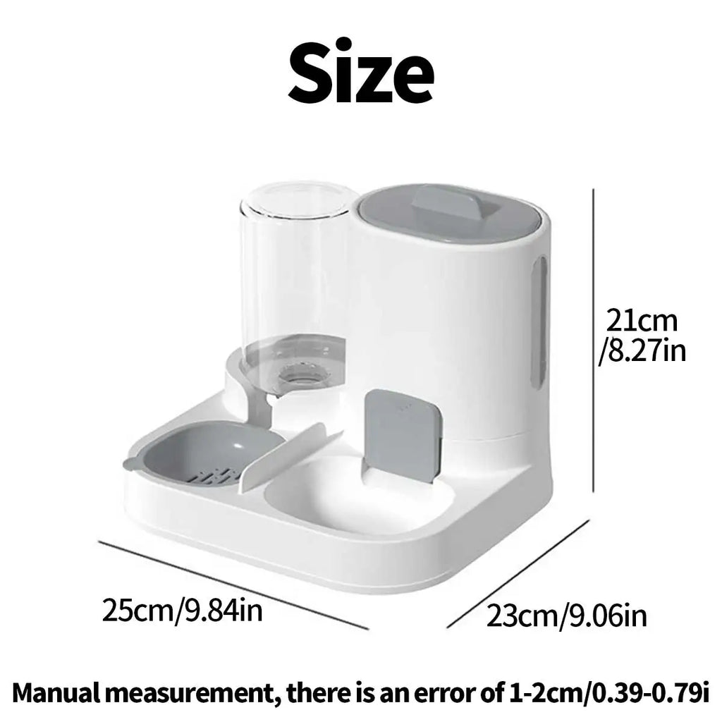 2-in-1 Pet Feeding & Water Dispenser Station