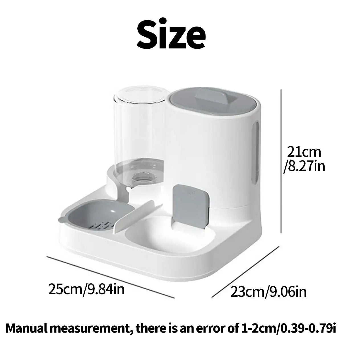 2-in-1 Pet Feeding & Water Dispenser Station