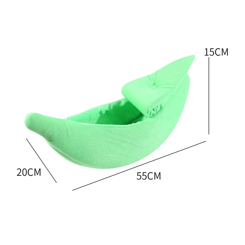 Banana Cat Bed | Sleeping House for Cats & Small dogs