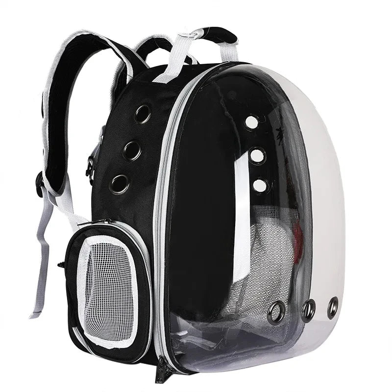 Transparent Space Capsule Pet Backpack | Breathable Travel Carrier for Cats
