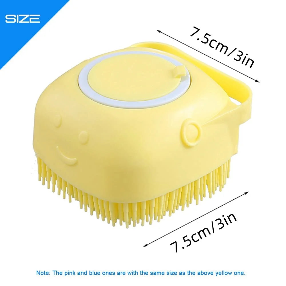 2-in-1 Silicone Pet Bath Brush