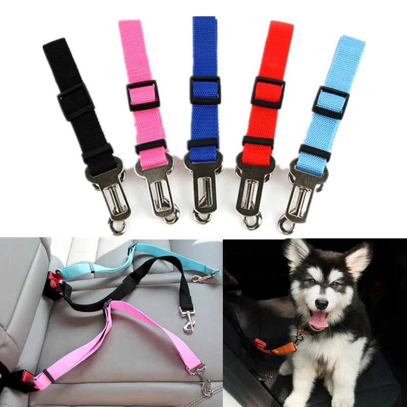Adjustable Dog Car Seat Belt | Safety Harness Lead for Pets