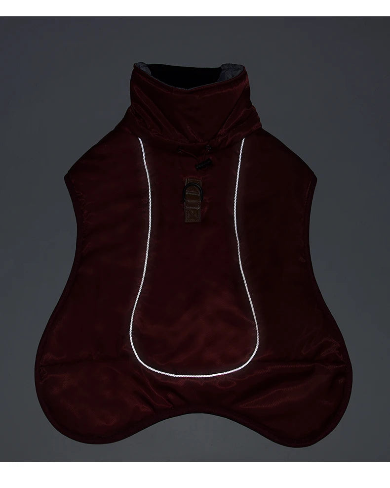 Winter Fleece Dog Jacket | Warm Coat for Large Dogs