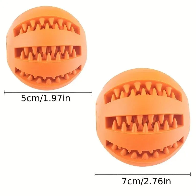 Interactive Dog Treat Ball | Chew Toy & Dental Cleaner