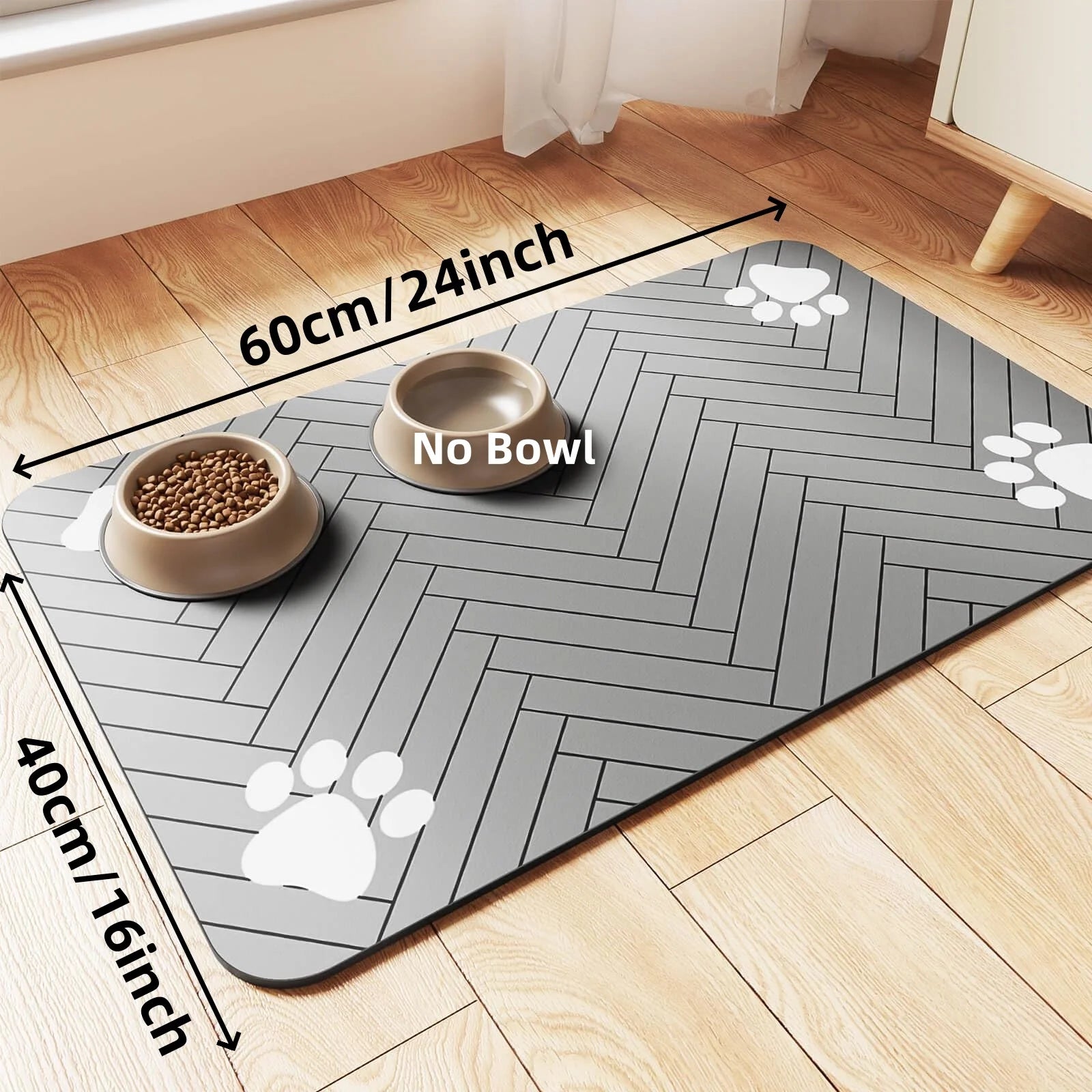 Waterproof Pet Feeding Mat | Anti-Slip & Quick-Dry Bowl Mat