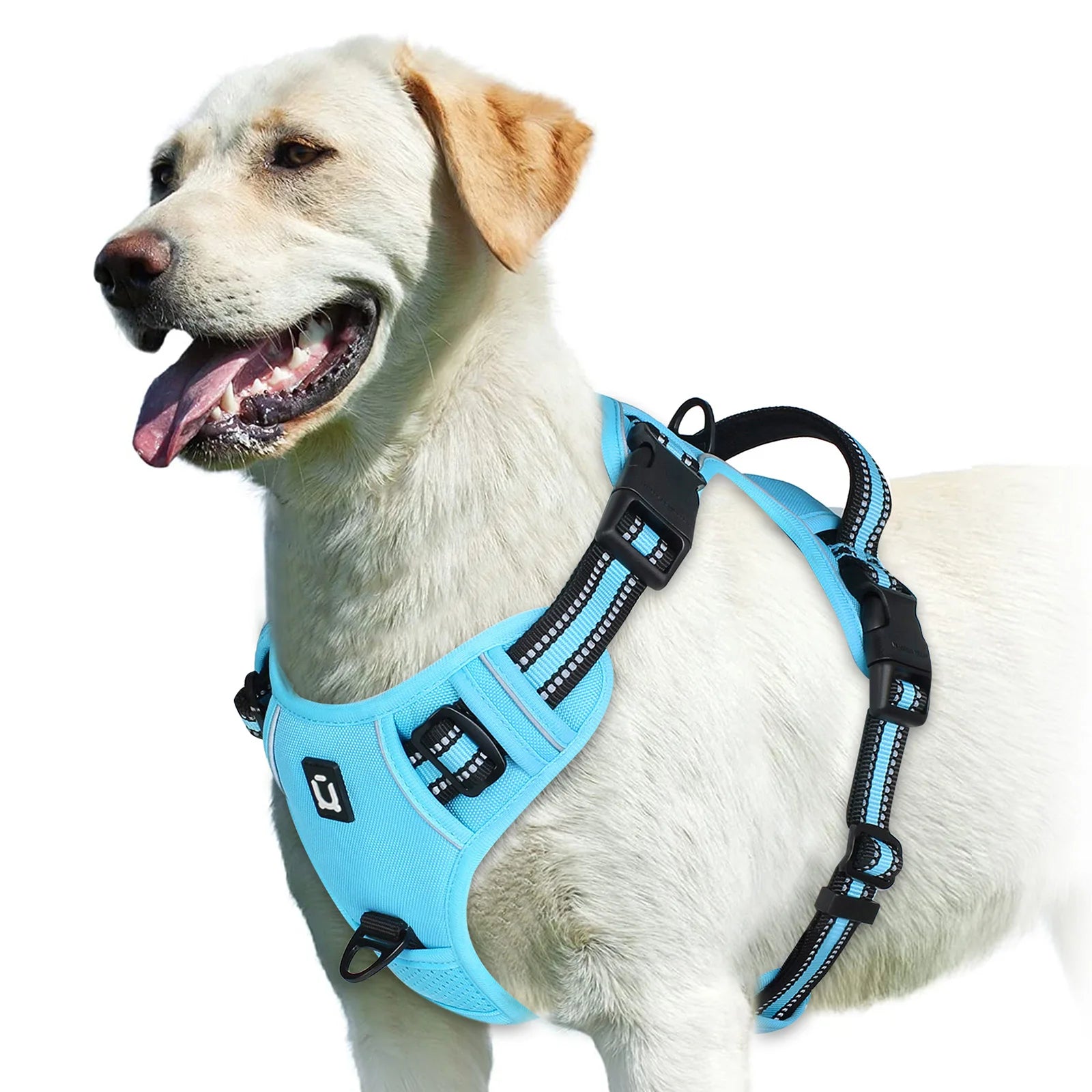 Adjustable Reflective No-Pull Dog Harness | Breathable Nylon Vest for Medium & Large Dogs