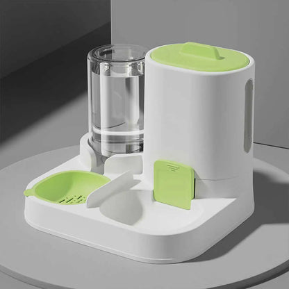 2-in-1 Pet Feeding & Water Dispenser Station