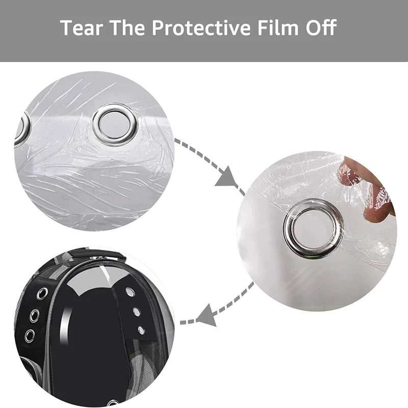 Transparent Space Capsule Pet Backpack | Breathable Travel Carrier for Cats
