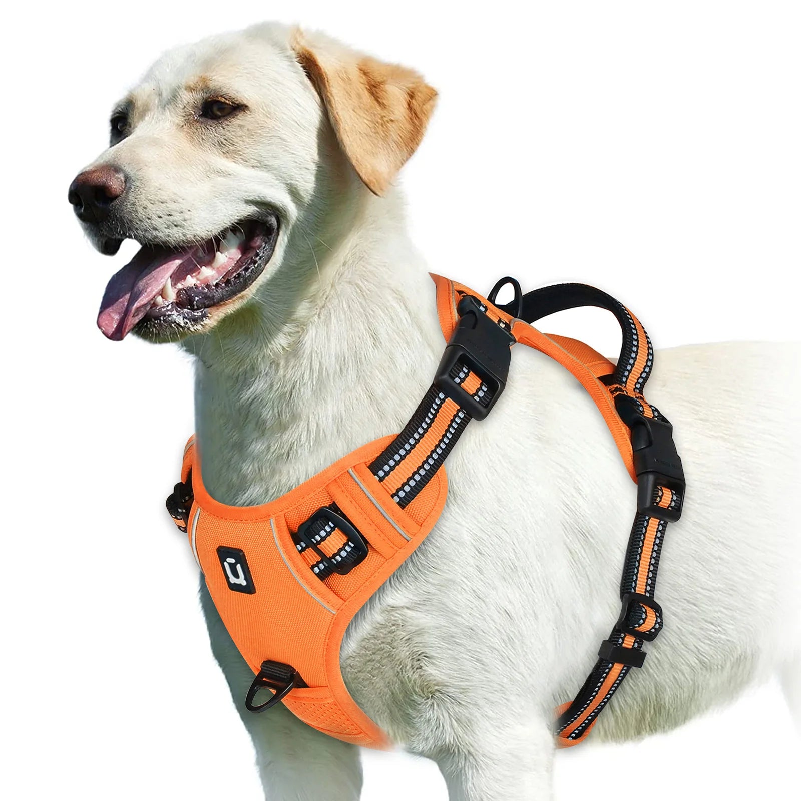 Adjustable Reflective No-Pull Dog Harness | Breathable Nylon Vest for Medium & Large Dogs