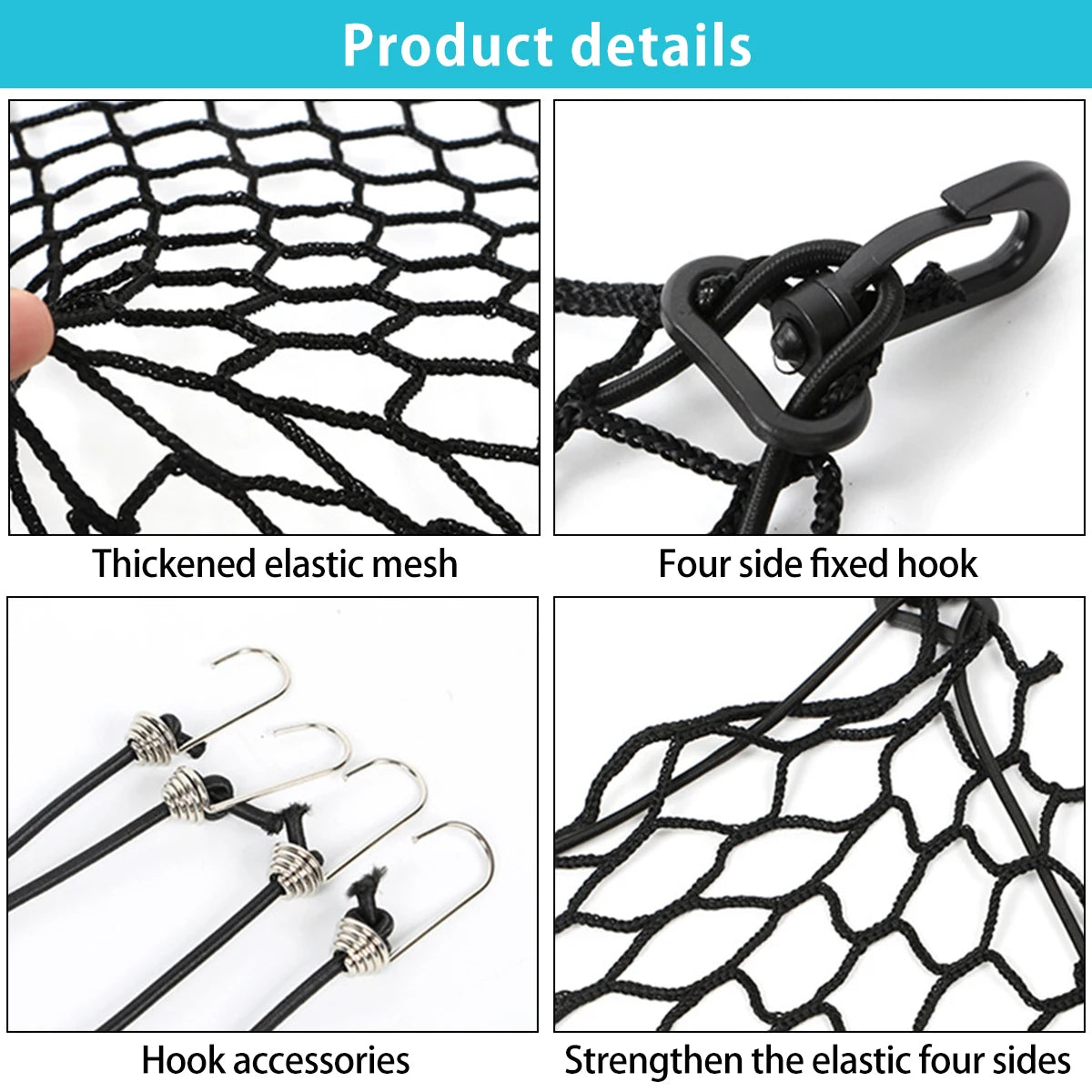 Car Safety Net for Pets | Trunk Barrier & Space Divider for Dogs