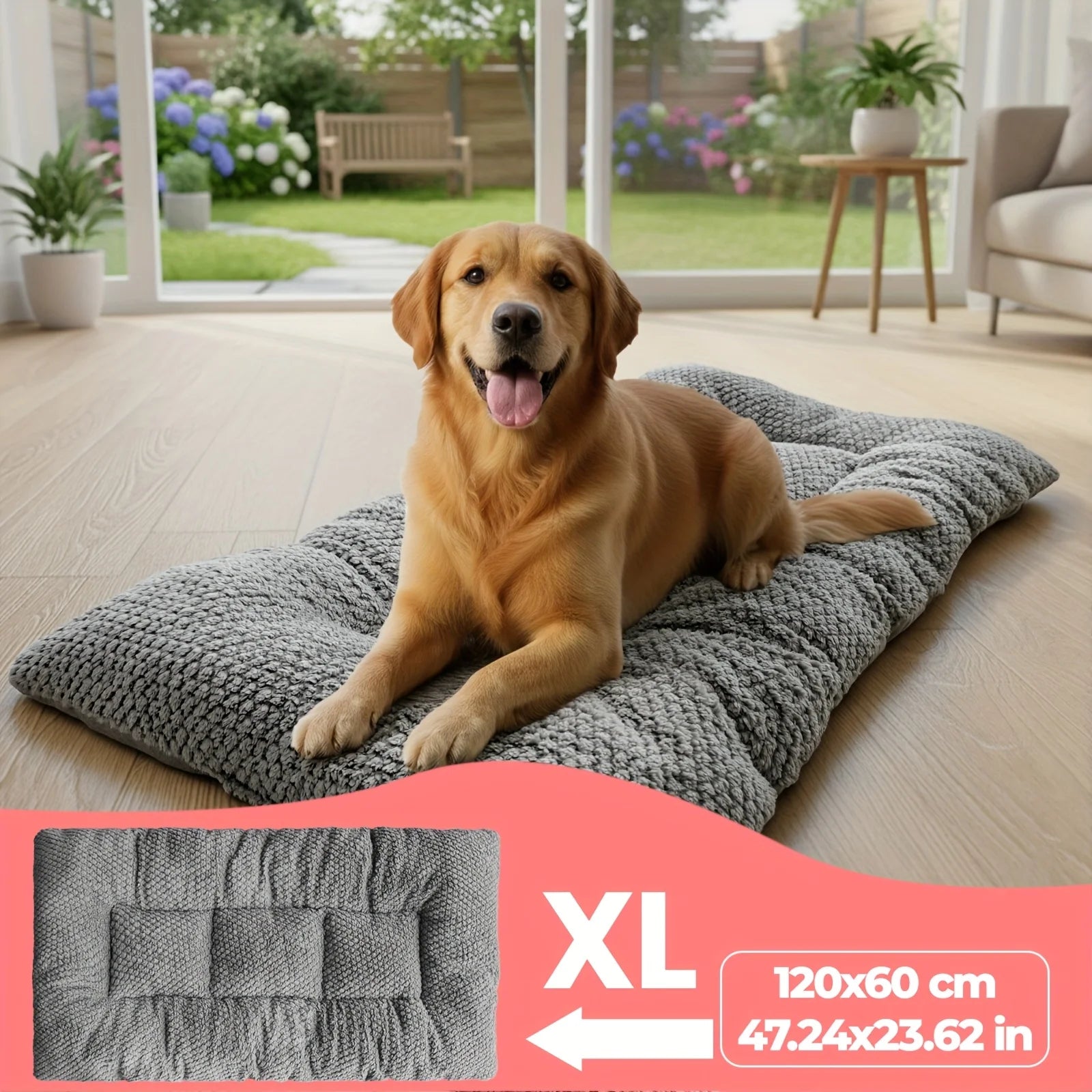 Soft Washable Dog Bed Mattress | Non-Slip, Comfortable & Supportive Pet Bed (M / L / XL)