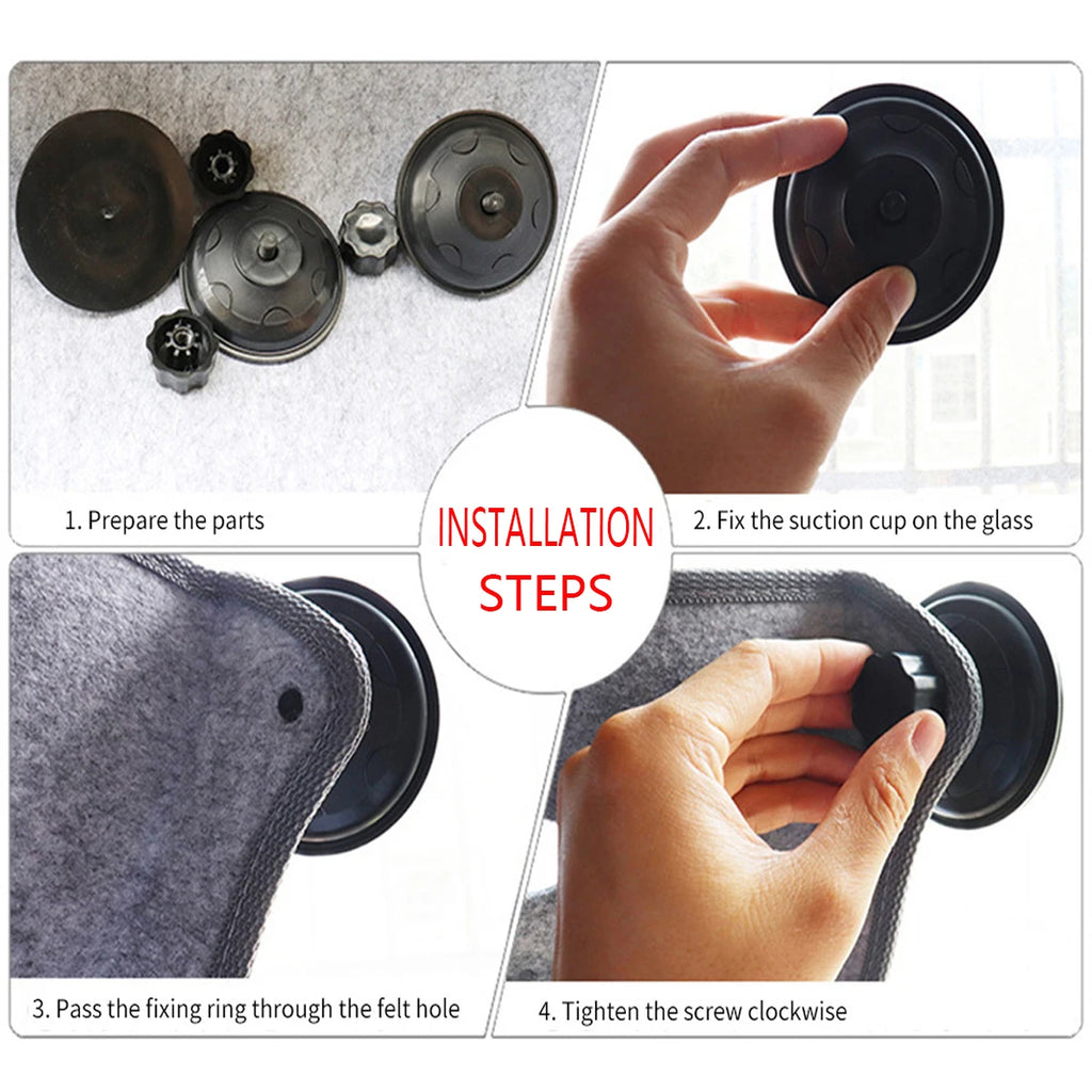 Window-Mounted Cat Hammock | Heavy Duty Suction Cup Bed up to 15kg