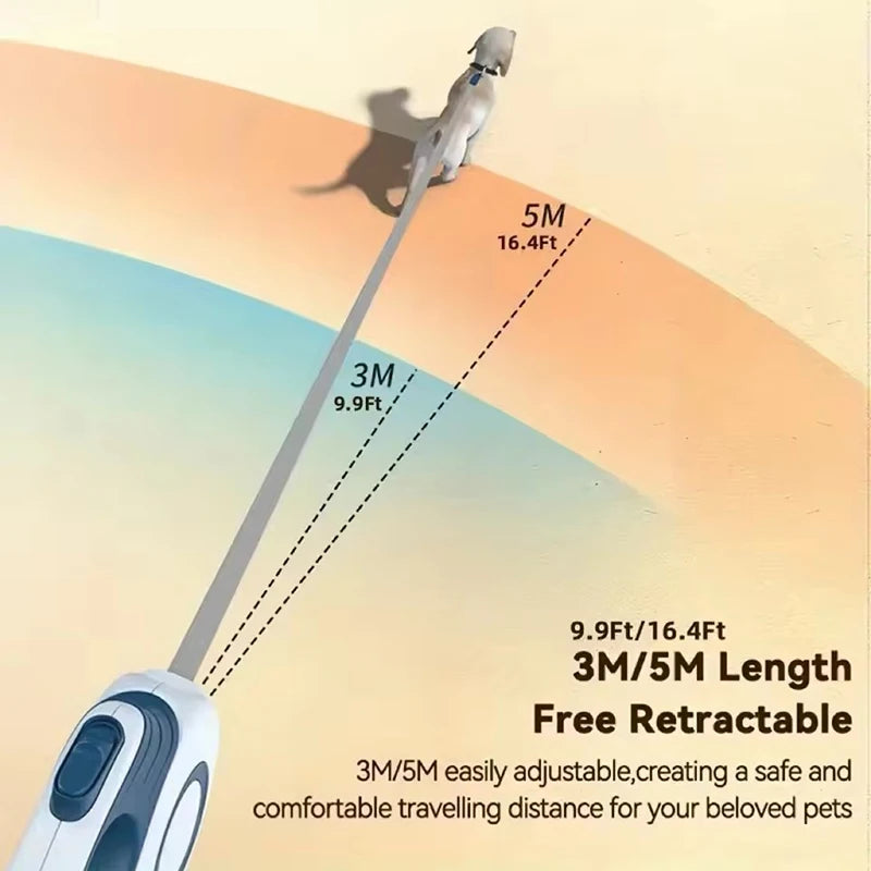 Retractable Dog Leash with Brake & Lock System (3m / 5m)
