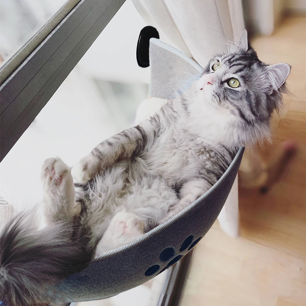 Window-Mounted Cat Hammock | Heavy Duty Suction Cup Bed up to 15kg